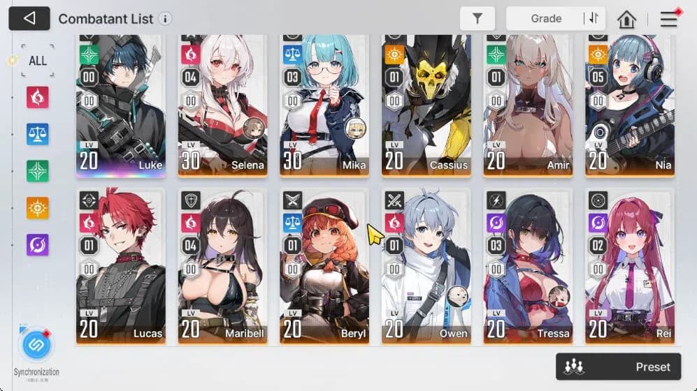 Chaos Zero Nightmare Accounts GLOBAL Lv 41|7 SSR[Heidemarie+Sign,Rita,Narja,Magn image 4