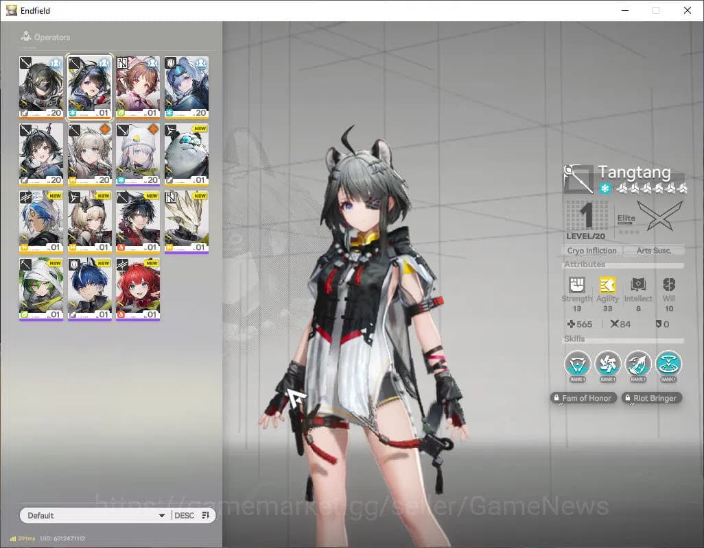 Arknights: Endfield Accounts NA/EU|Starter|Lv 2|SSR 2(1Limit)|Tangtang,Ardelia( image 1