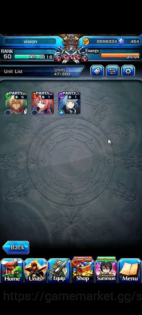 Grand Summoners Accounts Global|Rank 50|454 cc|3 Ascend+3 TW|[Demon Lord Ri image 1