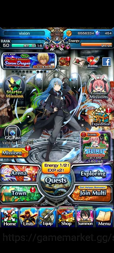 Grand Summoners Accounts Global|Rank 50|454 cc|3 Ascend+3 TW|[Demon Lord Ri image 11