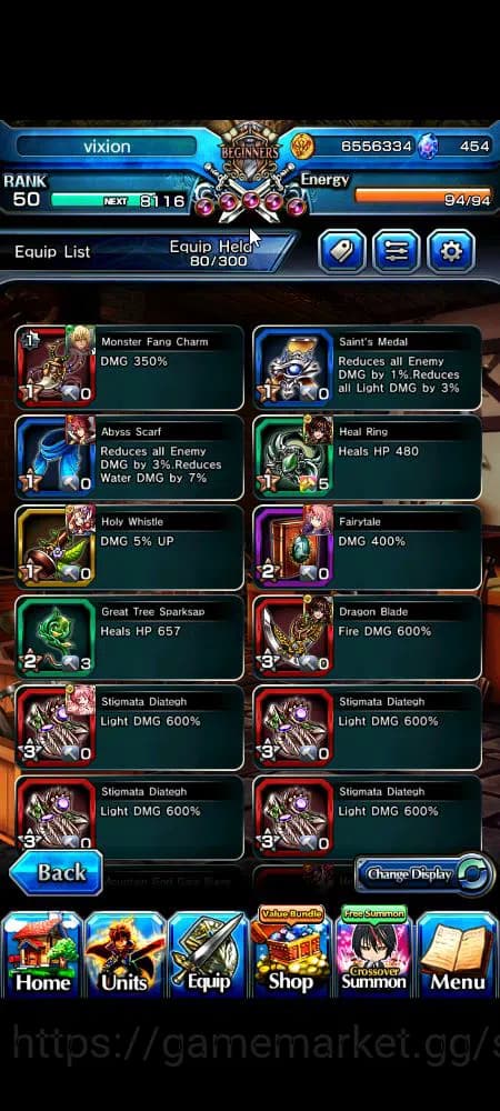 Grand Summoners Accounts Global|Rank 50|454 cc|3 Ascend+3 TW|[Demon Lord Ri image 13