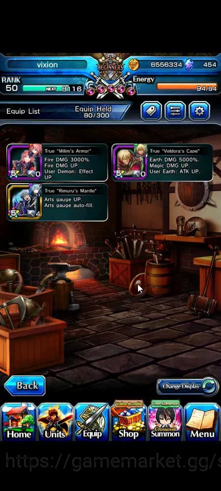 Grand Summoners Accounts Global|Rank 50|454 cc|3 Ascend+3 TW|[Demon Lord Ri image 14