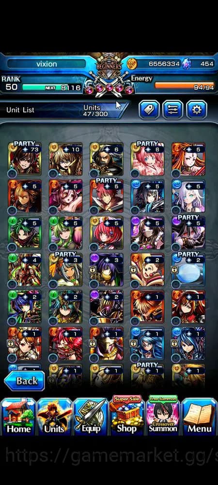 Grand Summoners Accounts Global|Rank 50|454 cc|3 Ascend+3 TW|[Demon Lord Ri image 15