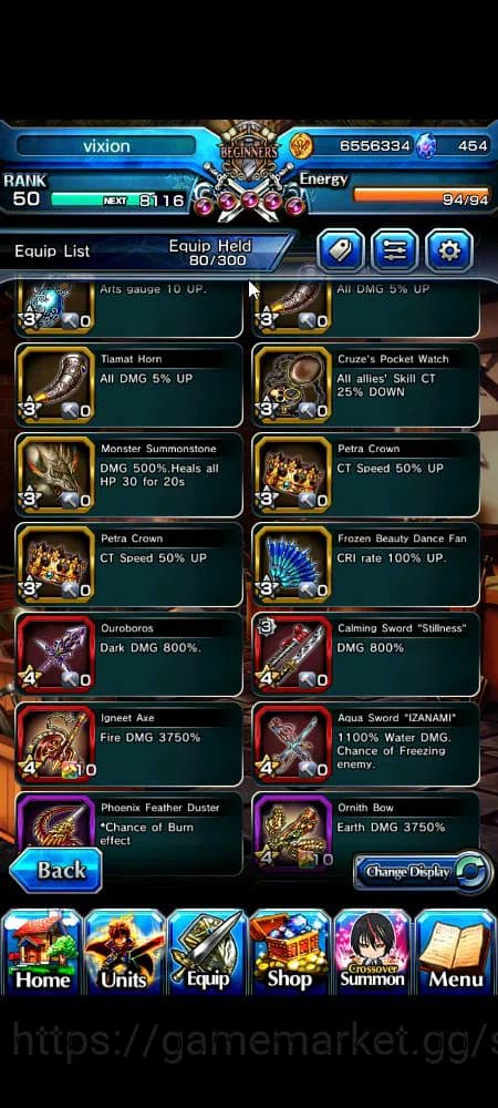 Grand Summoners Accounts Global|Rank 50|454 cc|3 Ascend+3 TW|[Demon Lord Ri image 5