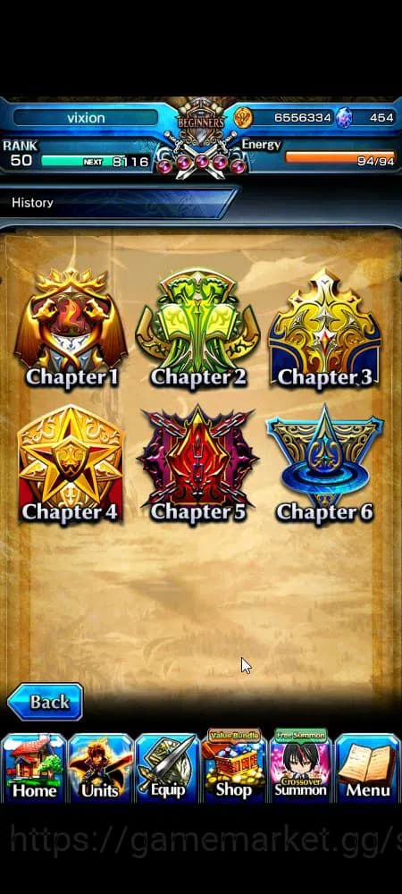 Grand Summoners Accounts Global|Rank 50|454 cc|3 Ascend+3 TW|[Demon Lord Ri image 7