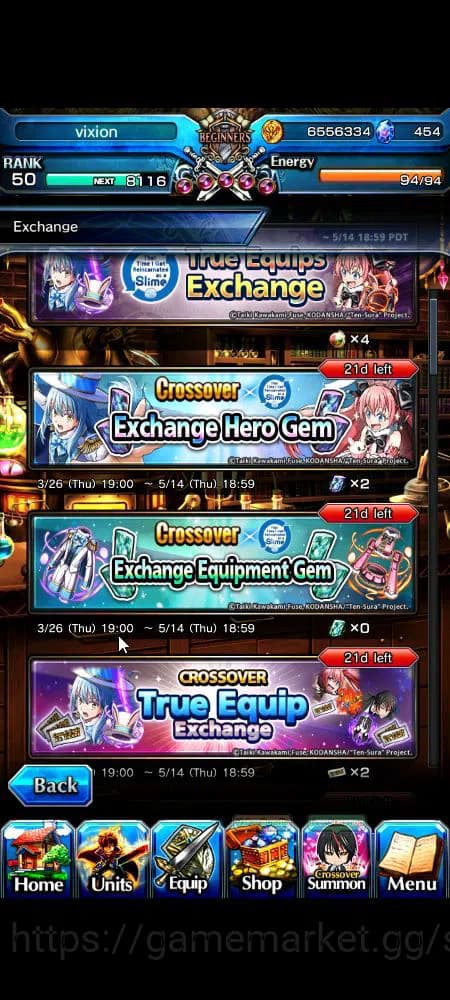 Grand Summoners Accounts Global|Rank 50|454 cc|3 Ascend+3 TW|[Demon Lord Ri image 8