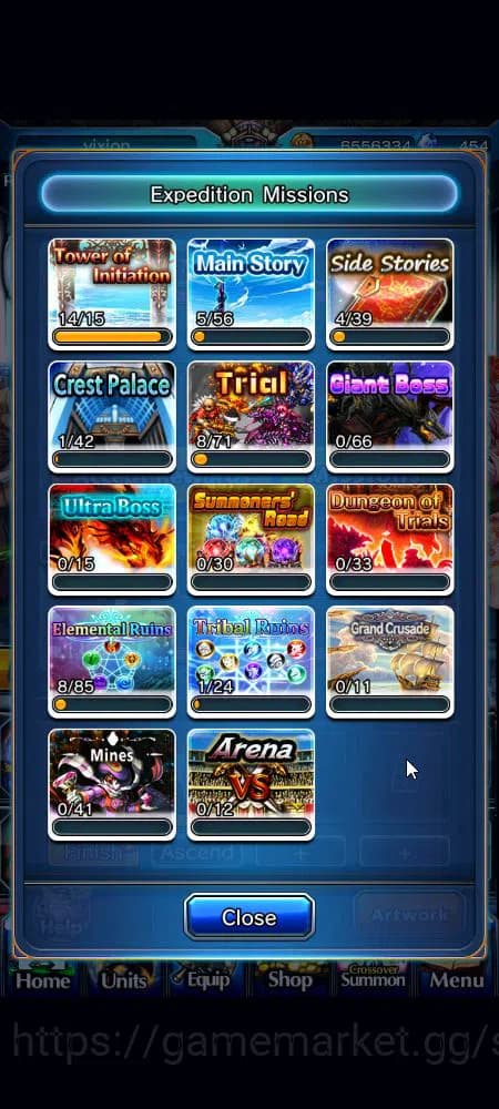 Grand Summoners Accounts Global|Rank 50|454 cc|3 Ascend+3 TW|[Demon Lord Ri image 9