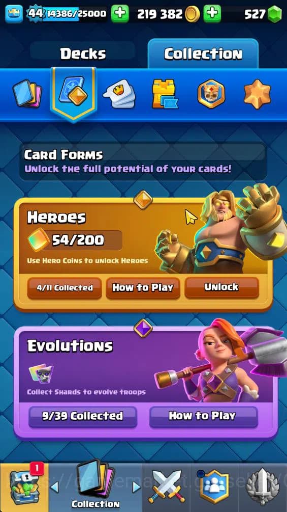 Clash Royale Accounts Lv 44|Trophy 9806|KTL 14|Limited Skin|Card 121|4 H image 14