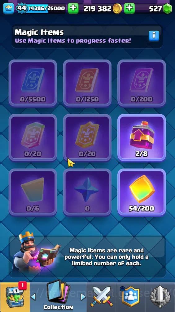 Clash Royale Accounts Lv 44|Trophy 9806|KTL 14|Limited Skin|Card 121|4 H image 15