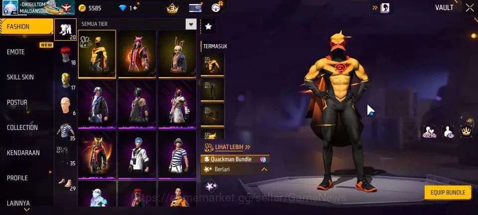 Free Fire Accounts Indonesia|M1887 Hand Of Hope|Mocos Arc|Quackman Bu image 6