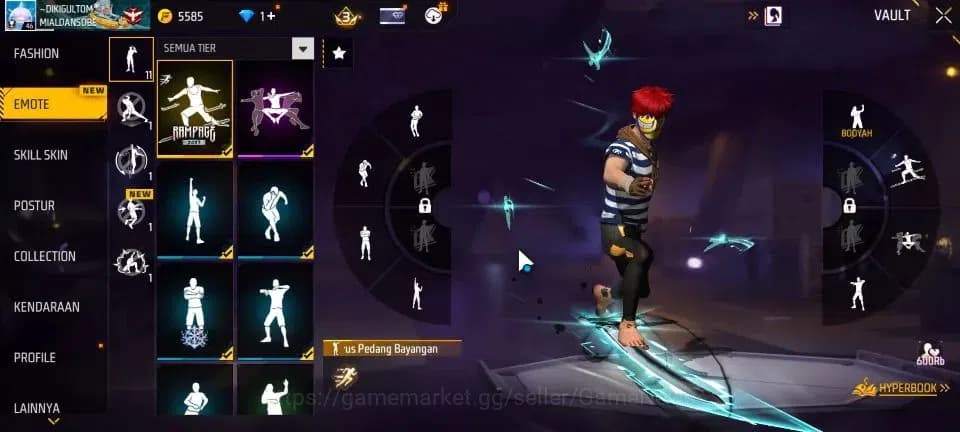 Free Fire Accounts Indonesia|M1887 Hand Of Hope|Mocos Arc|Quackman Bu image 7