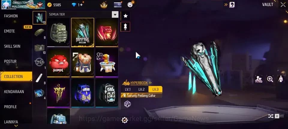 Free Fire Accounts Indonesia|M1887 Hand Of Hope|Mocos Arc|Quackman Bu image 8