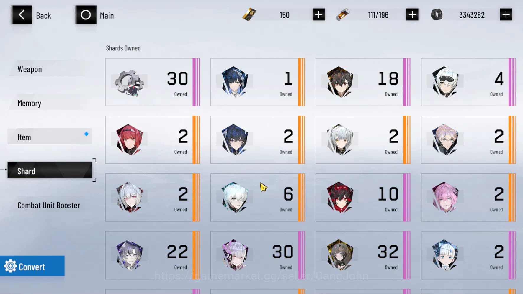 Punishing: Gray Raven Accounts ASIA | Selena Pianissimo L80 S (Sign Wep, Starlit image 19