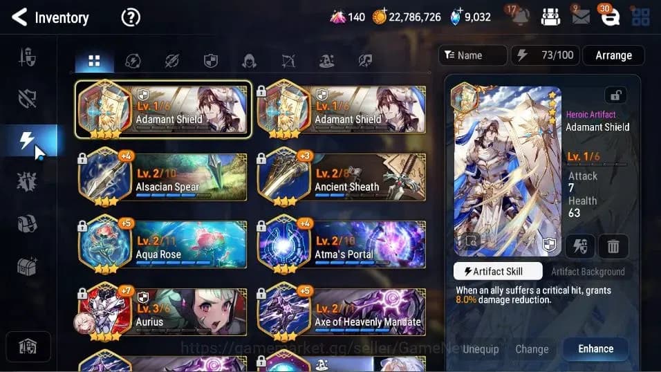 Epic Seven Accounts GLOBAL Unverif|NewEra|5 ML(BArunka,LOTScales,LW Pe image 12