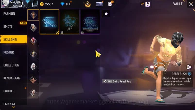 Free Fire Accounts (bisa log bind )Vault 229 | SG Terompet | Evo Scar image 12