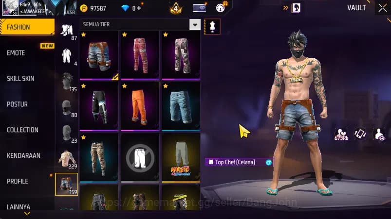 Free Fire Accounts (bisa log bind )Vault 229 | SG Terompet | Evo Scar image 15