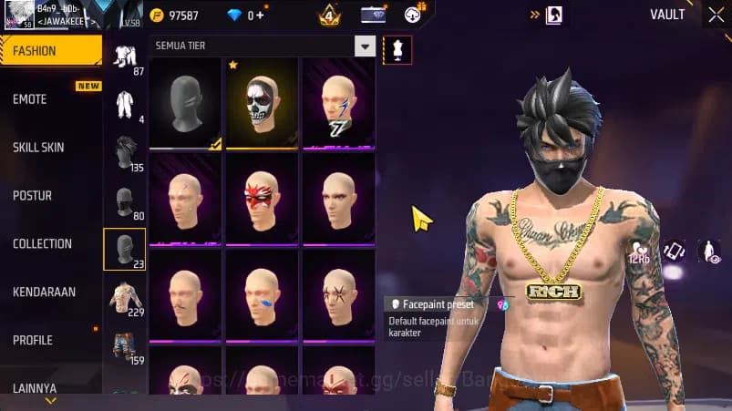 Free Fire Accounts (bisa log bind )Vault 229 | SG Terompet | Evo Scar image 17