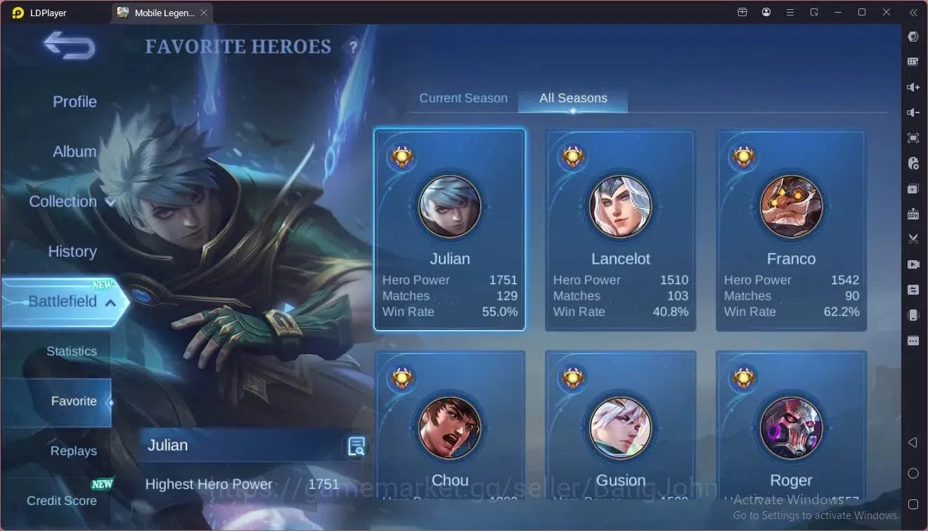 Mobile Legends: Bang Bang Accounts Global|Hero 67 Skin 80|Seasoned|CC Natalia|Dragon image 16