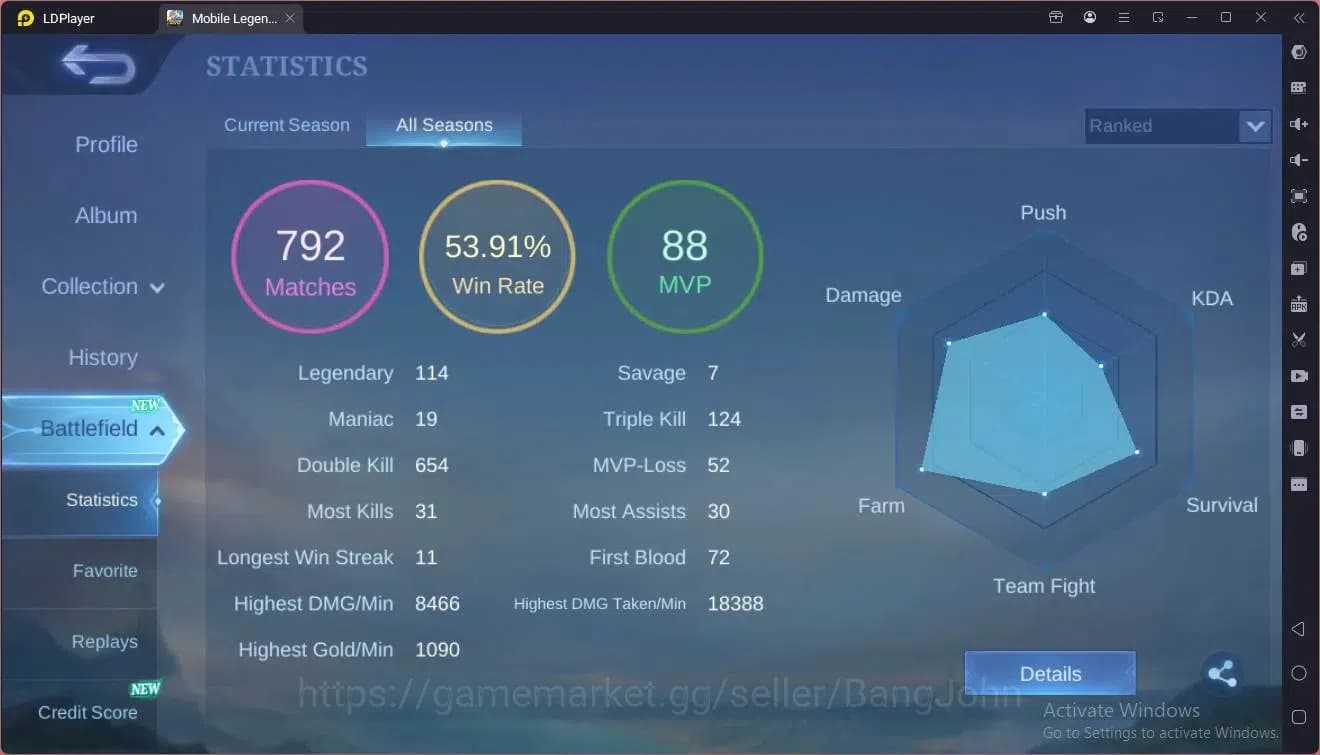 Mobile Legends: Bang Bang Accounts Global|Hero 67 Skin 80|Seasoned|CC Natalia|Dragon image 17