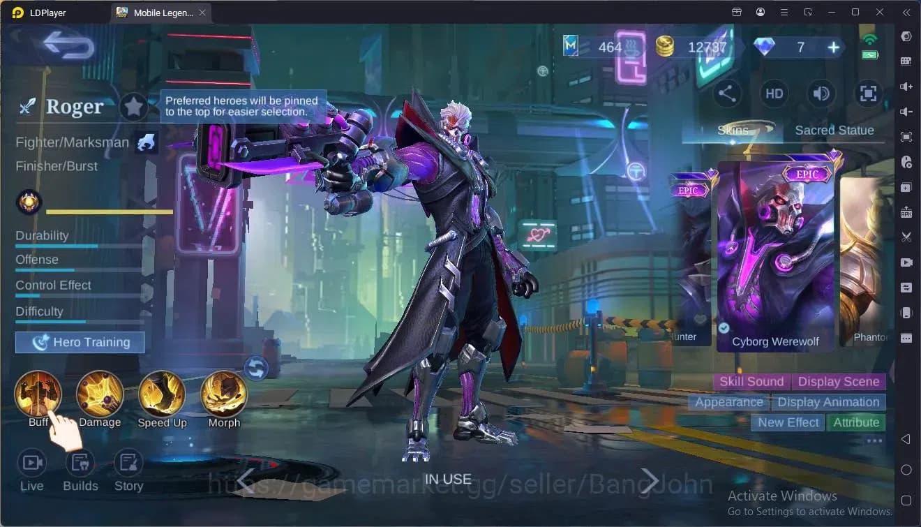 Mobile Legends: Bang Bang Accounts Global|Hero 67 Skin 80|Seasoned|CC Natalia|Dragon image 3