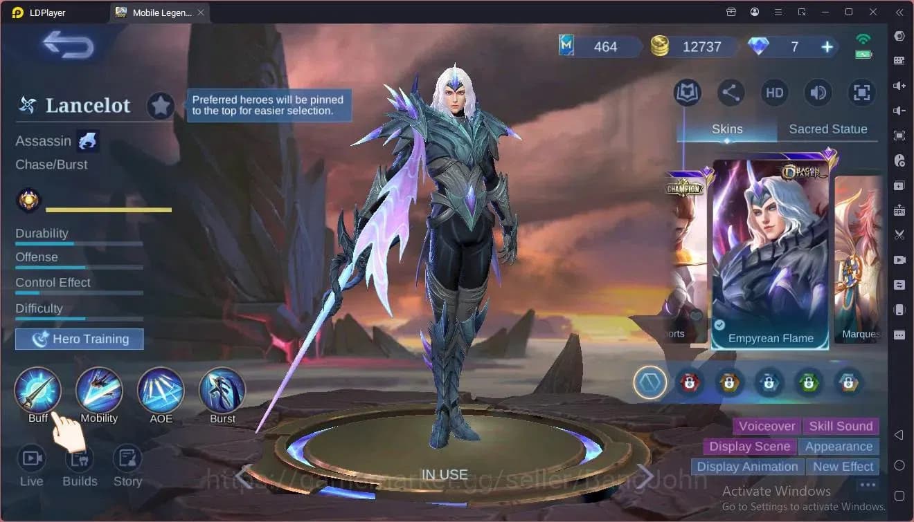 Mobile Legends: Bang Bang Accounts Global|Hero 67 Skin 80|Seasoned|CC Natalia|Dragon image 6