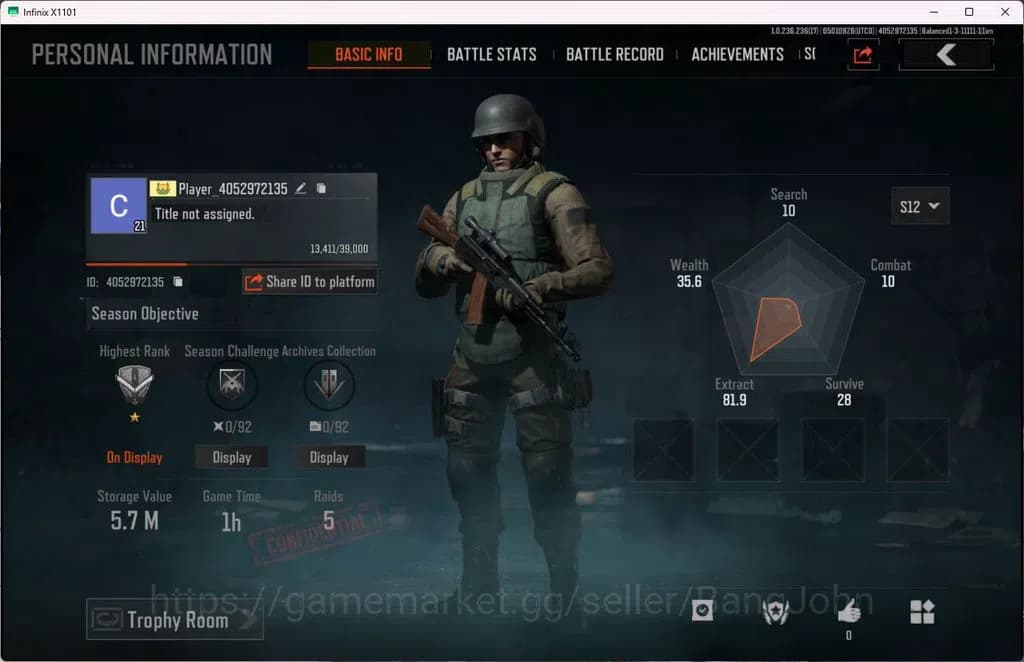 Arena Breakout Accounts MOBILE|lvl 21, SV 5,7M CV 5,1M|MORE SKIN,MORE DETA image 1