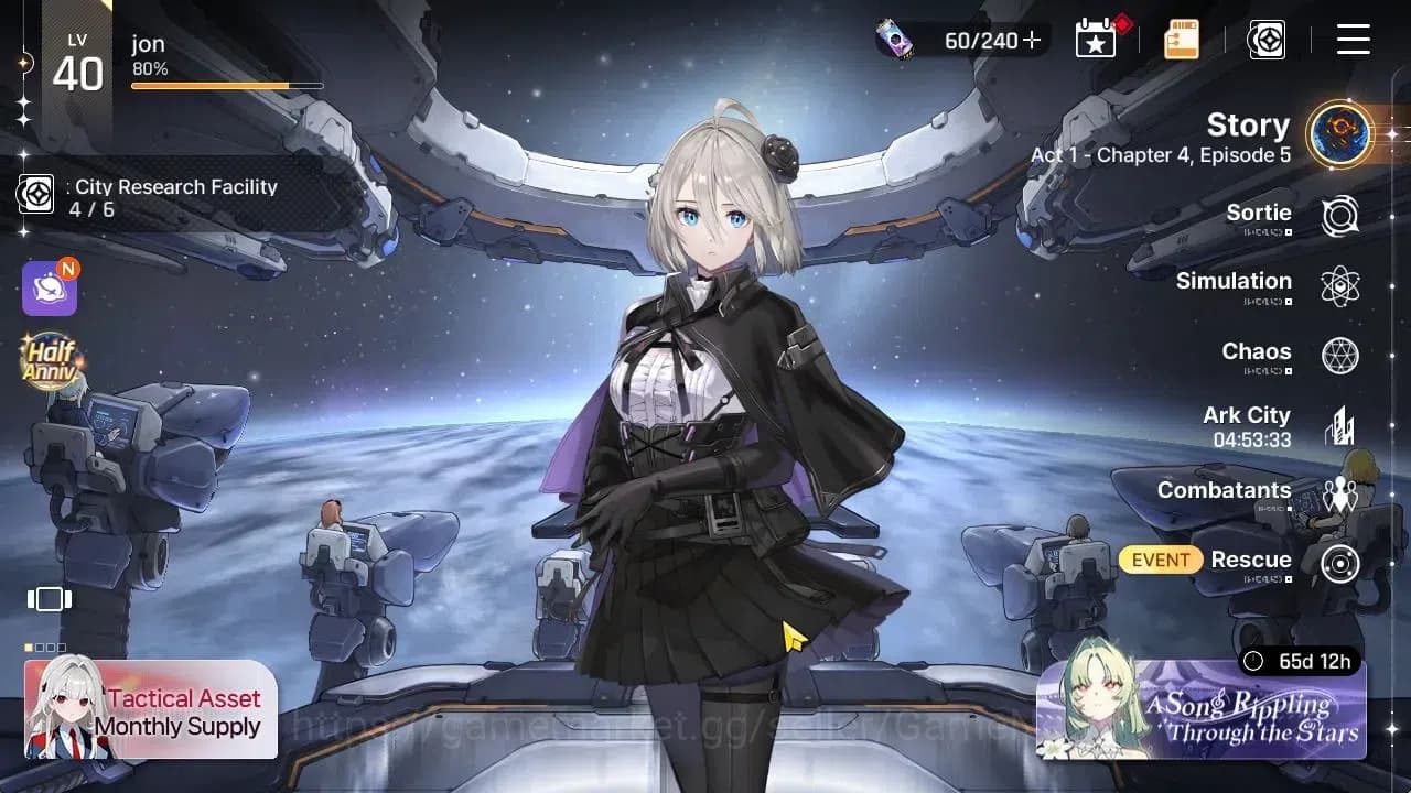 Chaos Zero Nightmare Accounts GLOBAL Lv40|5 SSR [Heidemarie,Rita,Khalipe,Magna,K image 1