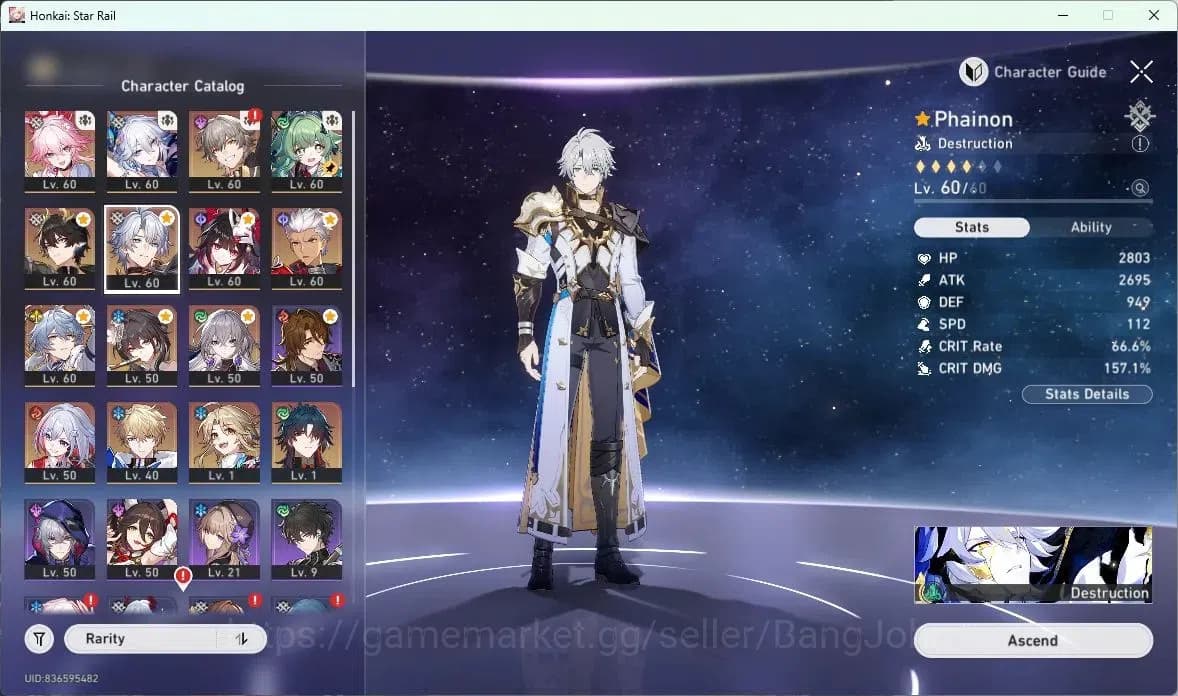 Honkai Star Rail Accounts ASIA | TL50|Phainon+Sign,Sparkle,Archer,Dan Heng P image 13