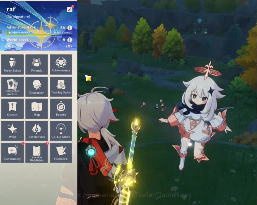 Genshin Impact Accounts ASIA|AR56|8Limited+1(*5Weapon)|Neuvilette,HuTao,Ay image 1