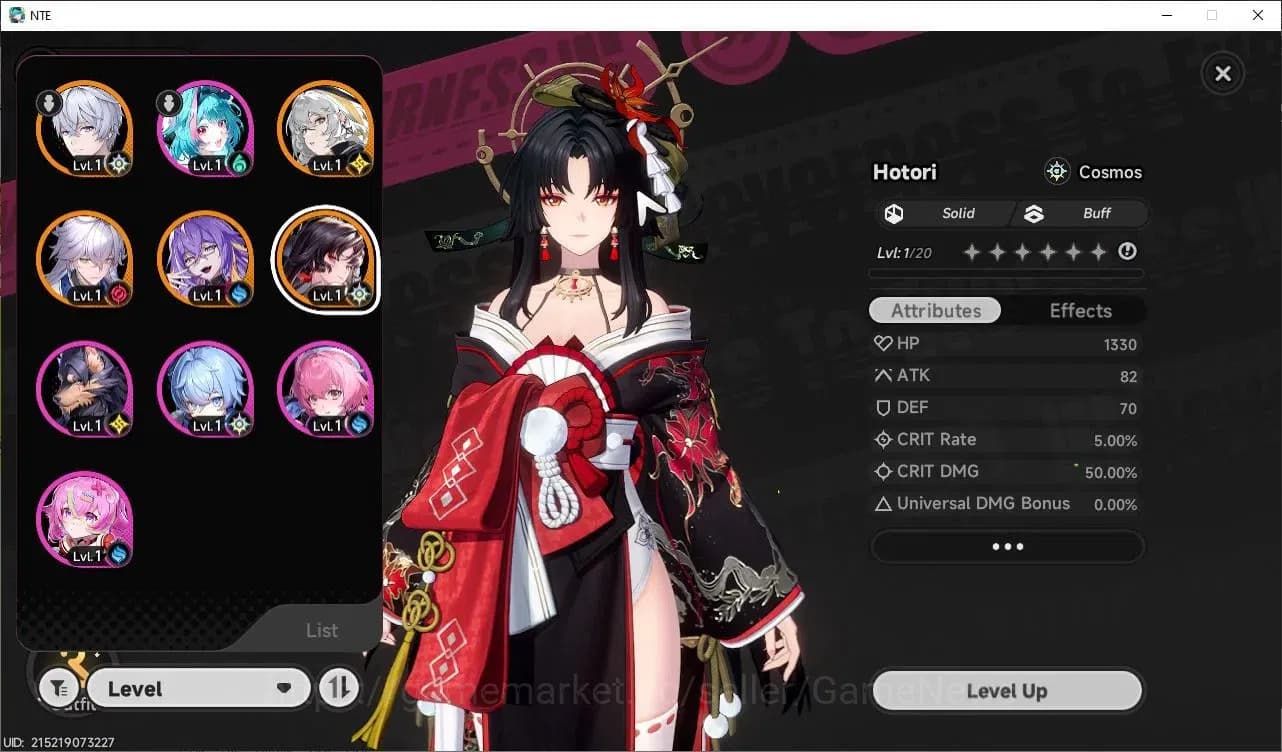 Neverness to Everness Accounts Global NA|HL 3|4 SSR Hotori,Baicang,Hathor,Fadia A image 1