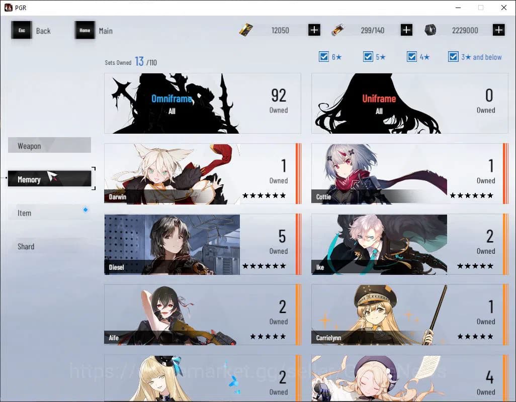 Punishing: Gray Raven Accounts NA | Lv 41 | Ready Gacha | 12K BC+2,8K YC+7,7K Blu image 4