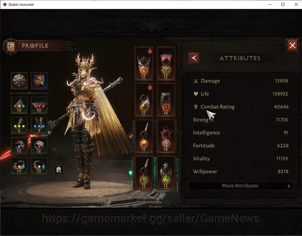 Diablo Immortal Accounts SEA - izual|CS ON|Lv60 (792)|Blood Knight|CR 40K | image 4