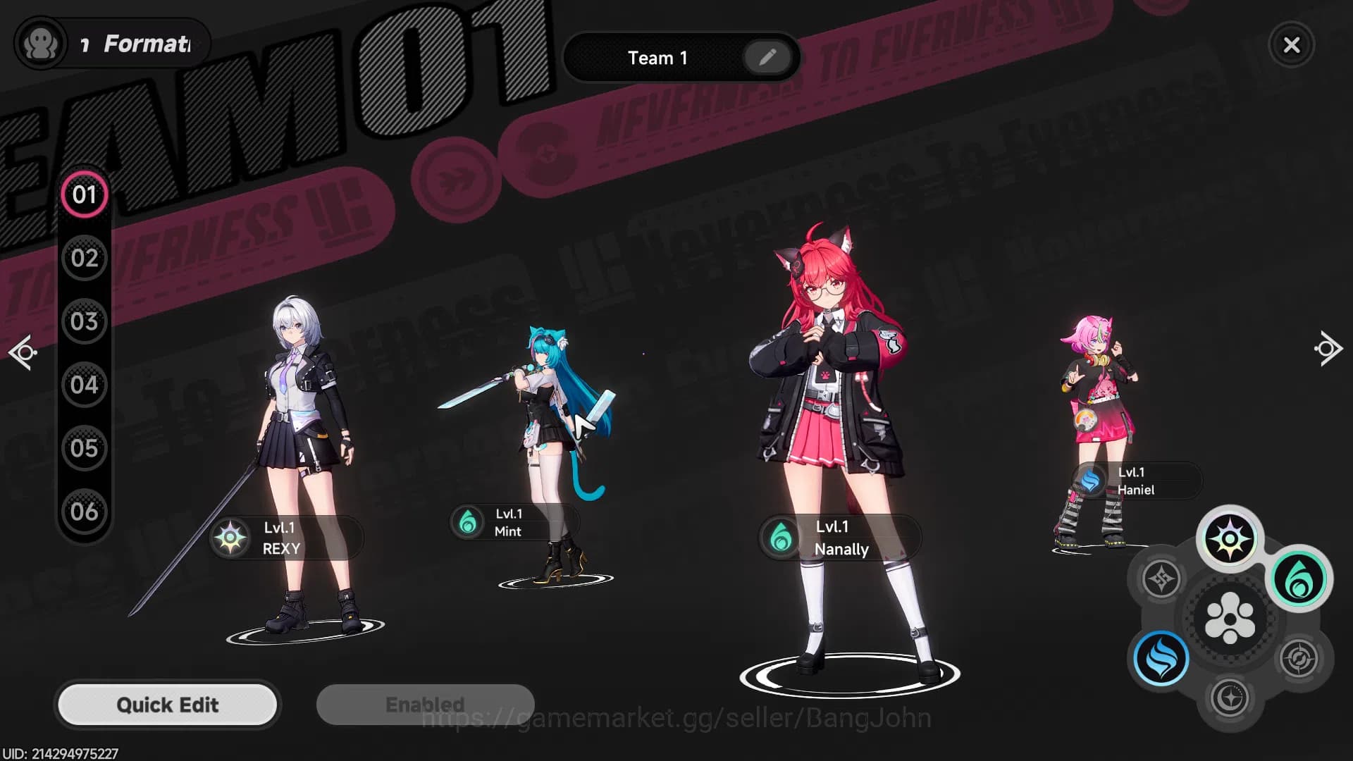 Neverness to Everness Accounts NA | Starter Lv 3 | 1 S Char Nananlly + 5 A Char | image 5