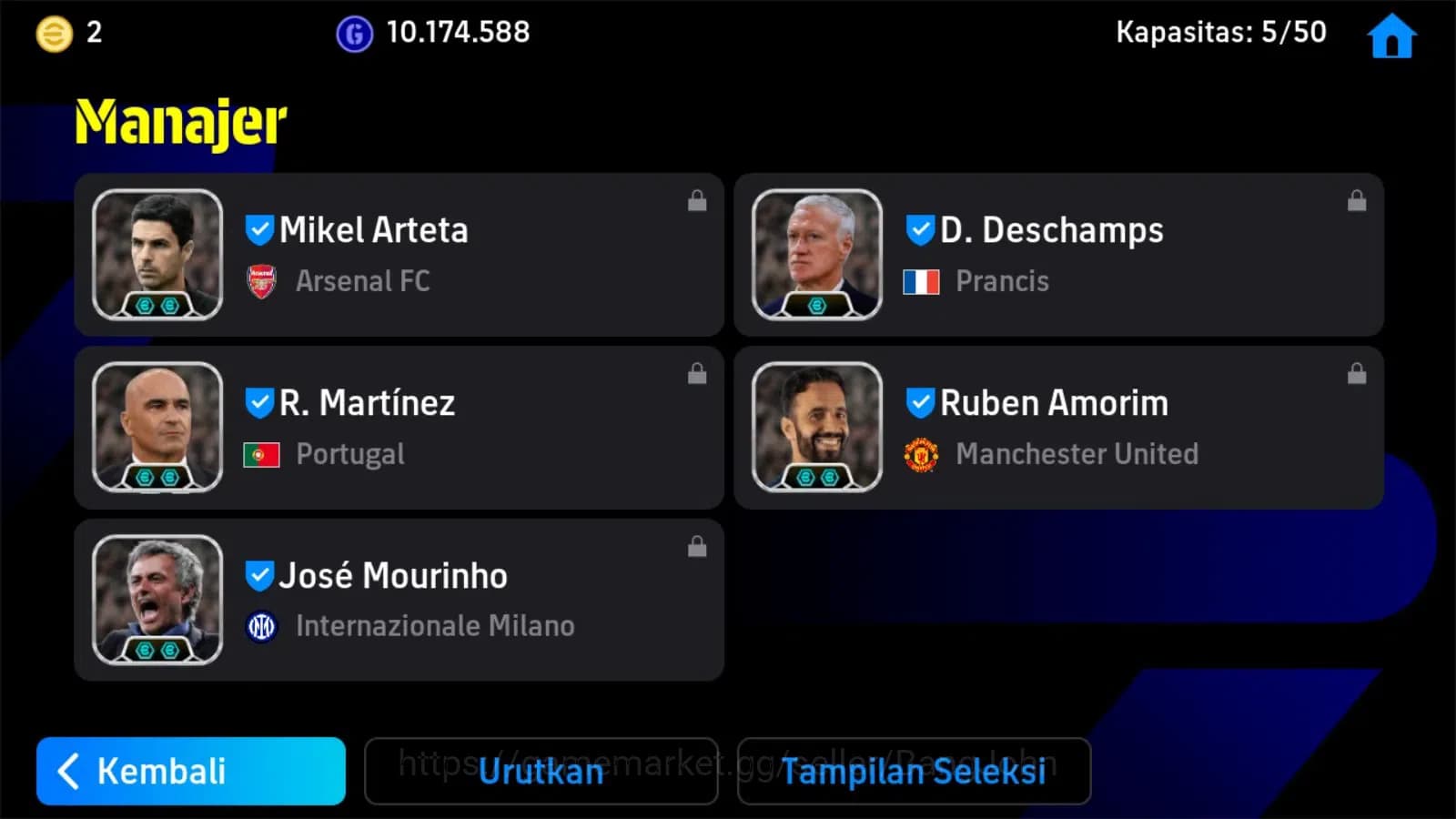 eFootball Accounts ANDROID|PW 3204|Cantona epic,griezmann.lampard,tot image 10