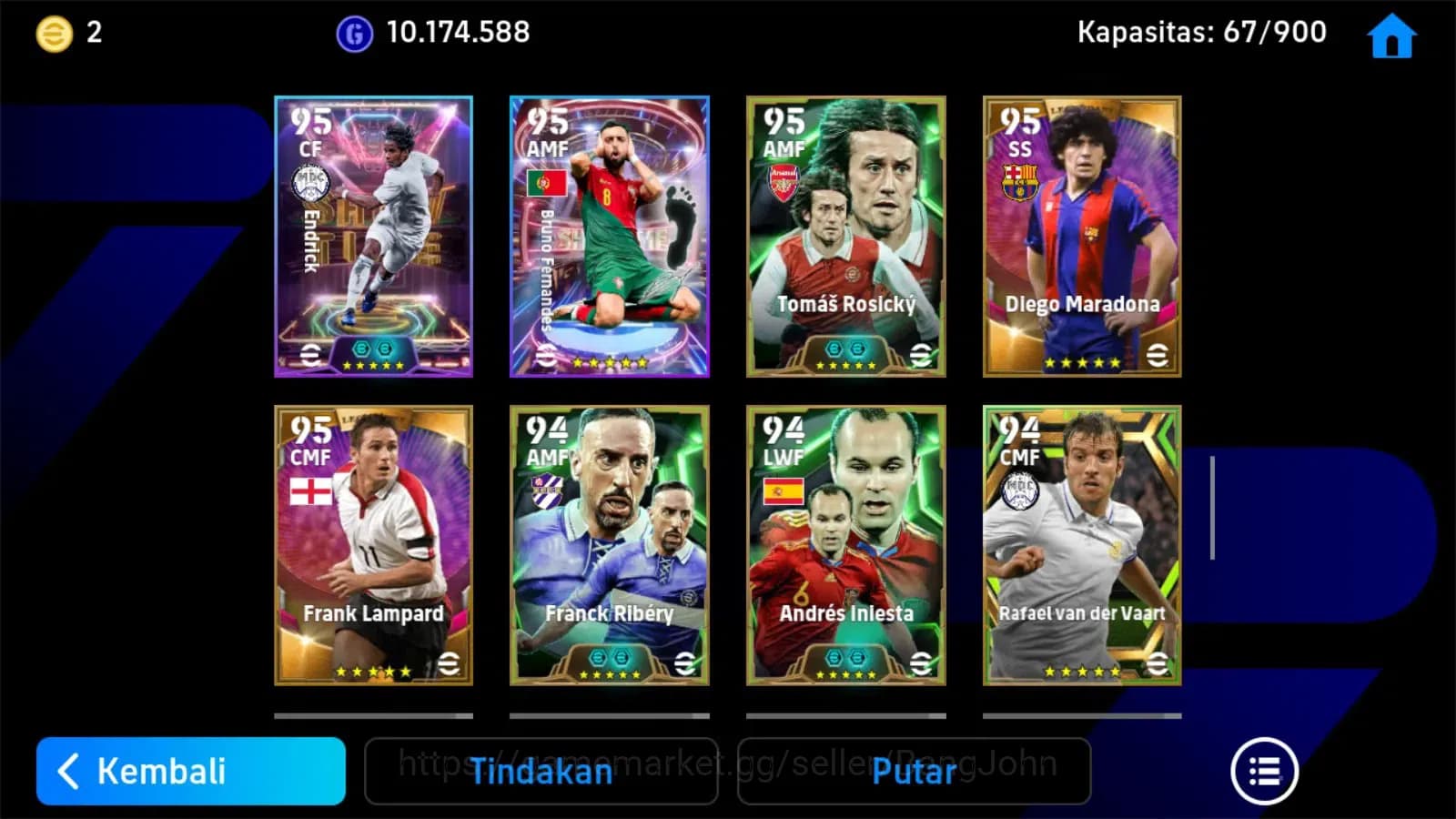 eFootball Accounts ANDROID|PW 3204|Cantona epic,griezmann.lampard,tot image 4