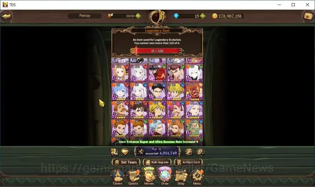 The Seven Deadly Sins: Grand Cross Accounts Global|4M CC|4 LR+5 UR+Collab ReZero|S&B5/6,Reinha image 4