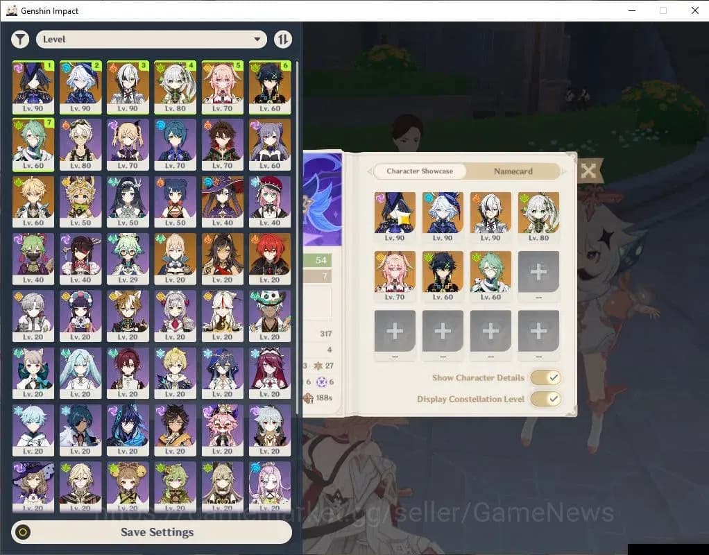 Genshin Impact Accounts ASIA|AR 54|7 Limited+3(*5Weapon)|Furina+Sign,Linne image 1