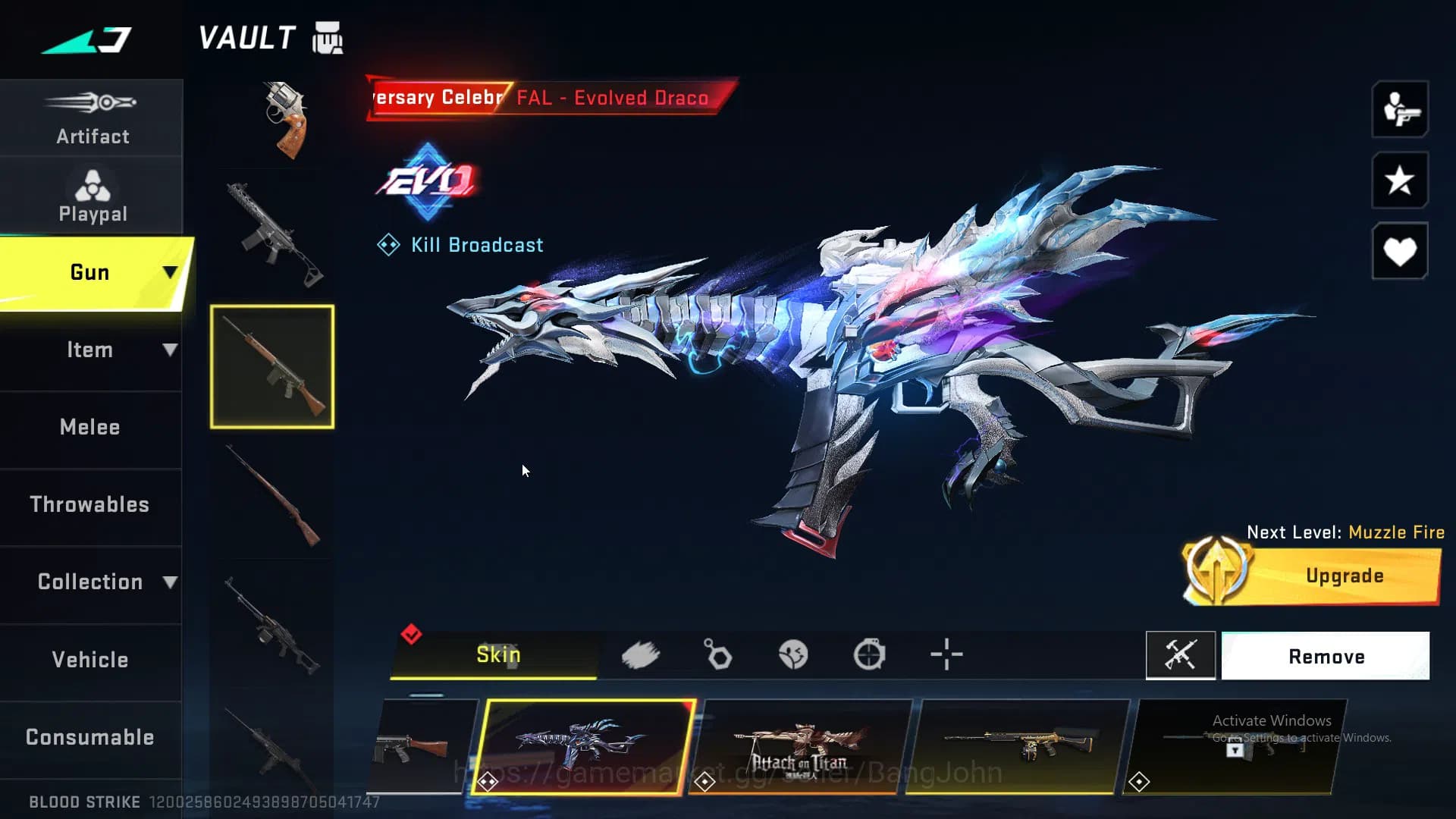 Blood Strike Accounts ASIA | 1 Ethernal | Ethan Eren (AOT) | Ultra M4, U image 10