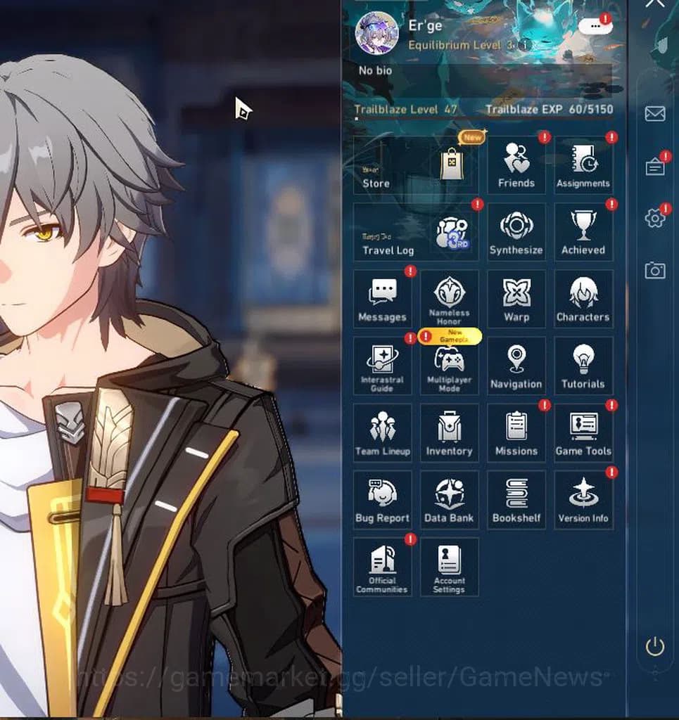 Honkai Star Rail Accounts ASIA|TL 47|8,2K SJ+1 Golden Companion+12 RSP|1 Lim image 1