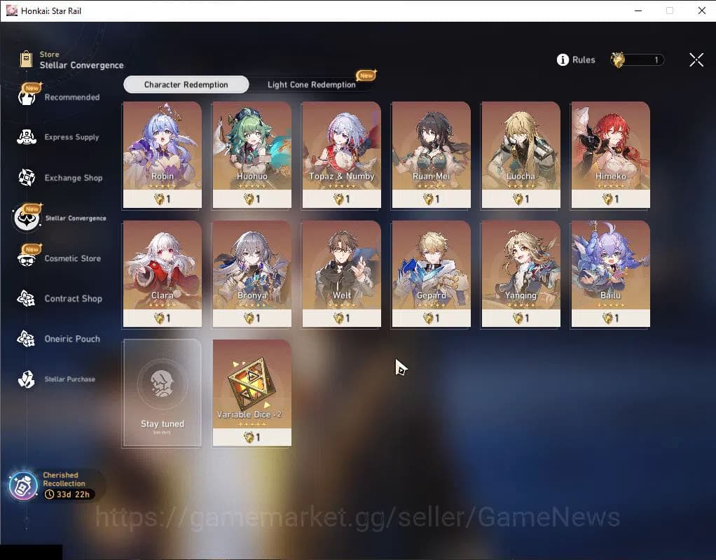 Honkai Star Rail Accounts ASIA|TL 47|8,2K SJ+1 Golden Companion+12 RSP|1 Lim image 2