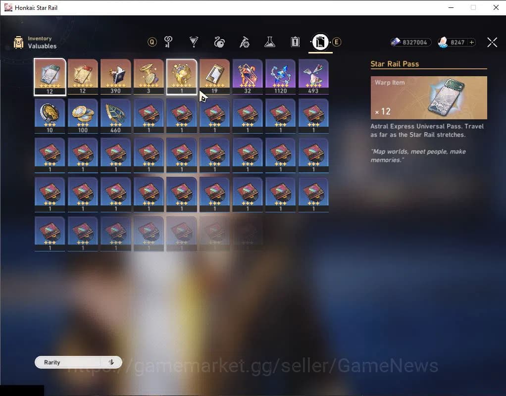 Honkai Star Rail Accounts ASIA|TL 47|8,2K SJ+1 Golden Companion+12 RSP|1 Lim image 5