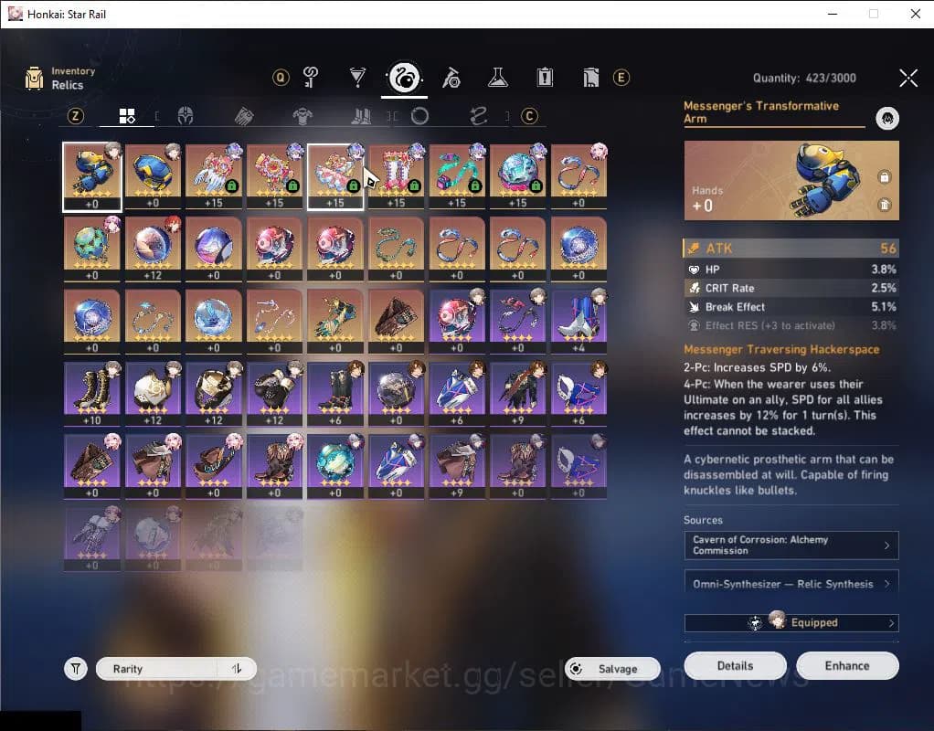 Honkai Star Rail Accounts ASIA|TL 47|8,2K SJ+1 Golden Companion+12 RSP|1 Lim image 8