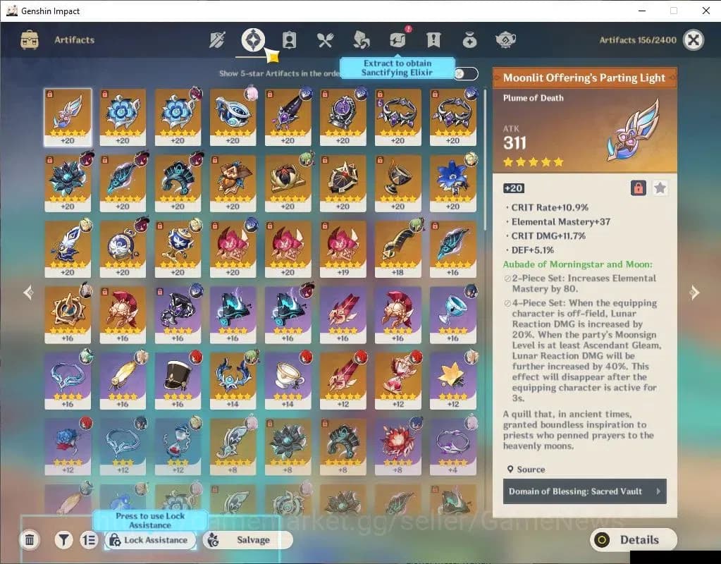 Genshin Impact Accounts ASIA|AR 54|2 Limited +22(*4Character)|FlinsC1,Chas image 6