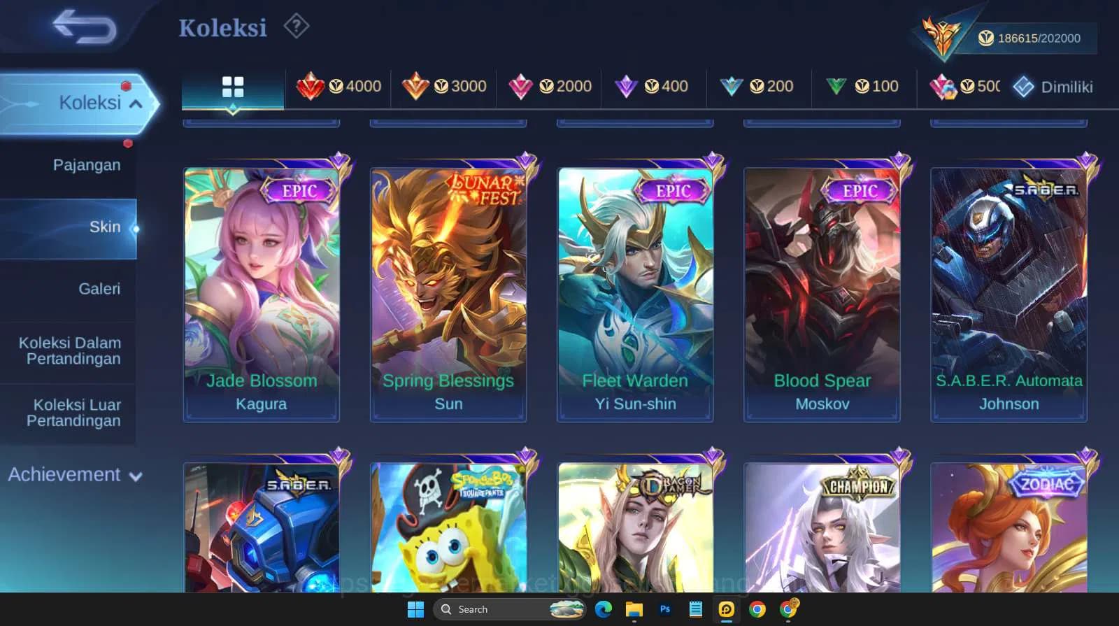 Mobile Legends: Bang Bang Accounts Hero 131 | skin 571 | legend franco | legend valir image 12