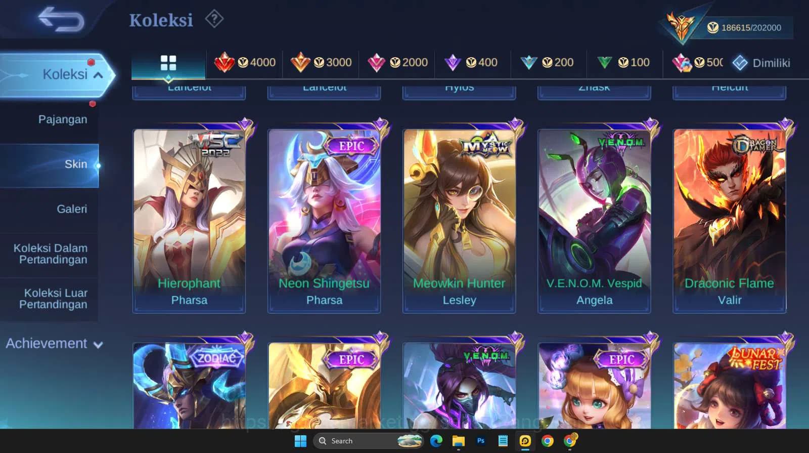 Mobile Legends: Bang Bang Accounts Hero 131 | skin 571 | legend franco | legend valir image 15