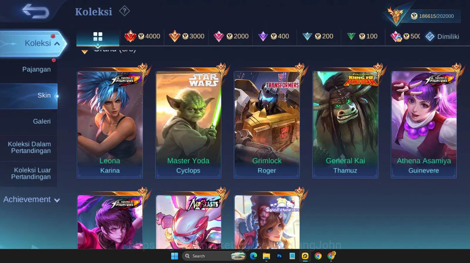 Mobile Legends: Bang Bang Accounts Hero 131 | skin 571 | legend franco | legend valir image 4