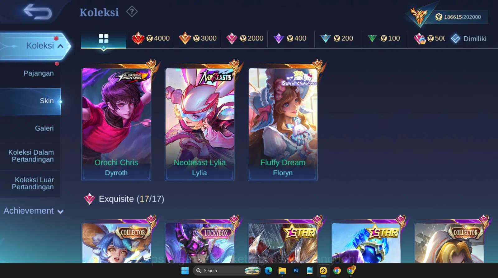 Mobile Legends: Bang Bang Accounts Hero 131 | skin 571 | legend franco | legend valir image 5