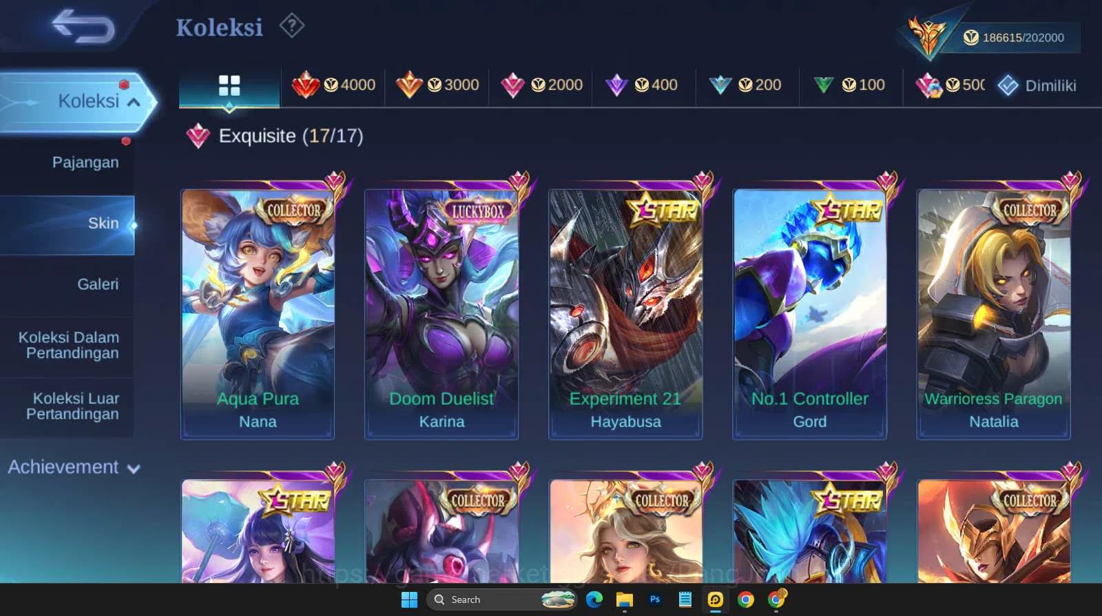 Mobile Legends: Bang Bang Accounts Hero 131 | skin 571 | legend franco | legend valir image 6