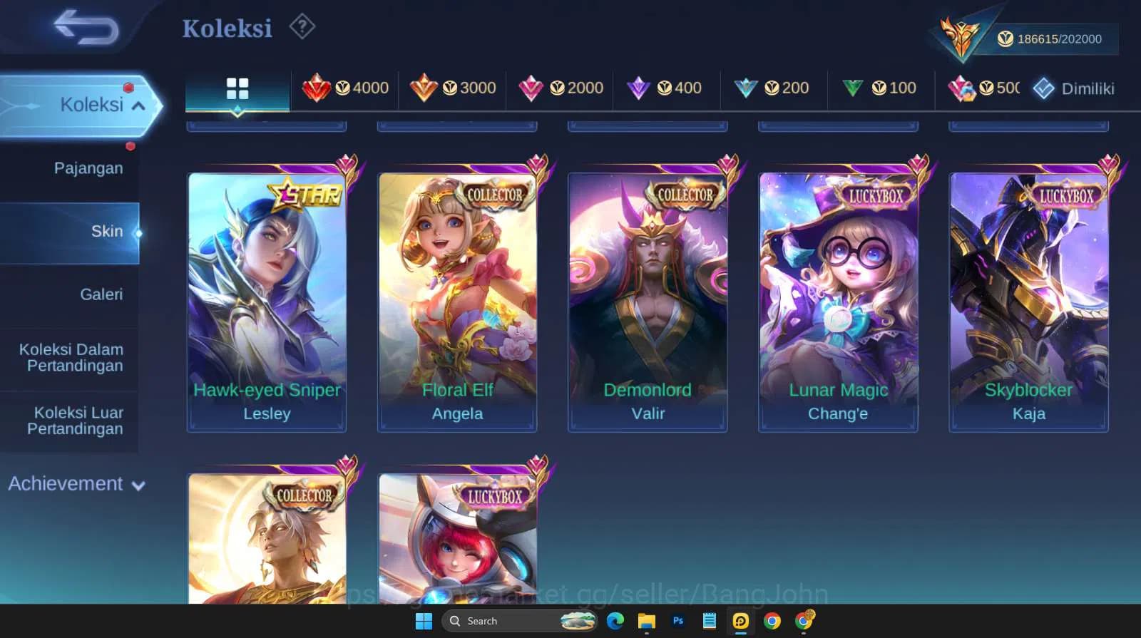 Mobile Legends: Bang Bang Accounts Hero 131 | skin 571 | legend franco | legend valir image 8