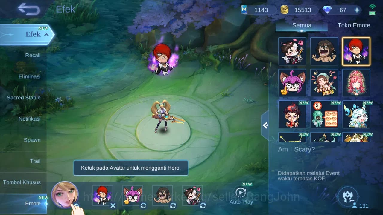 Mobile Legends: Bang Bang Accounts Hero 131 Skin 287 | Spring Miya | Vessel Clint, Be image 14
